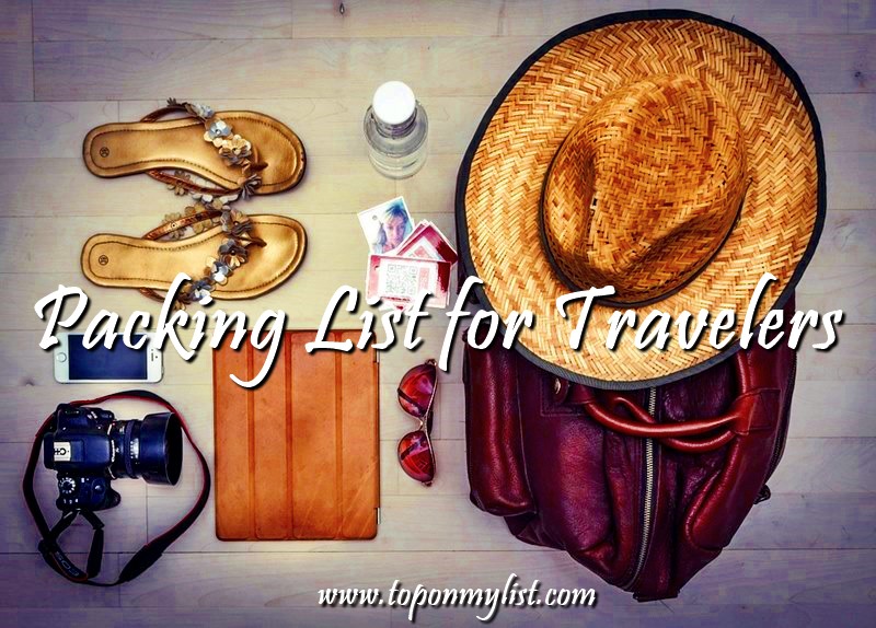 PACKING LIST FOR TRAVELERS
