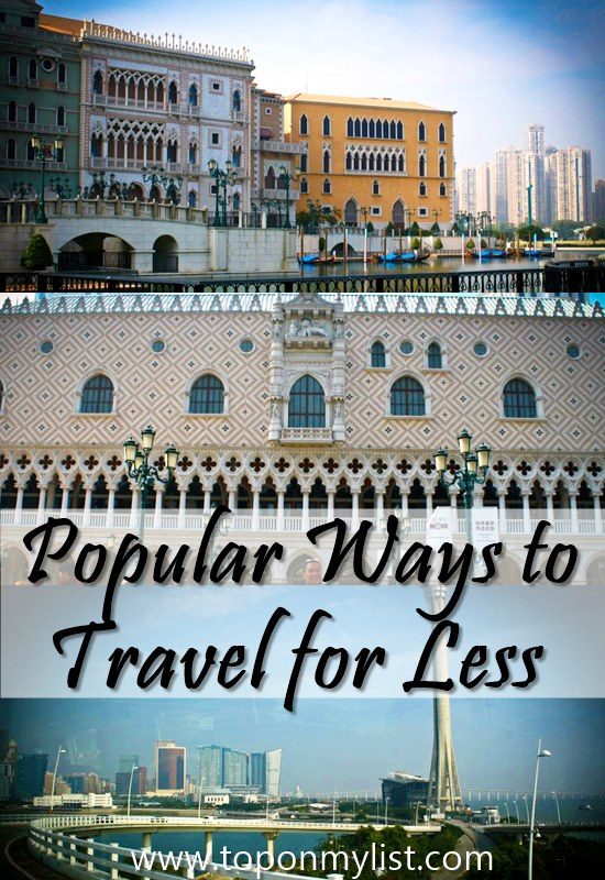 POPULAR WAYS TO TRAVEL FOR LESS.